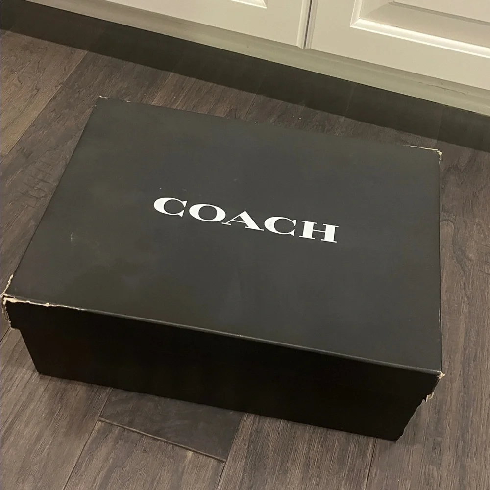 Coach New York khaki Signature C143 G3525 Shoes Sneakers Mens Size 12